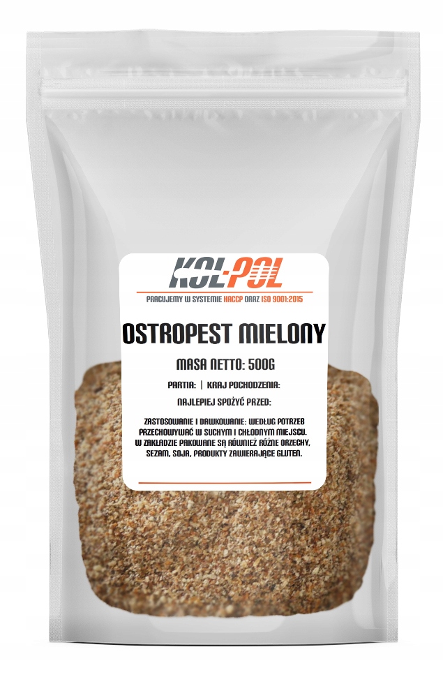 

Ostropest Plamisty Mielony 500g Naturalny świeży