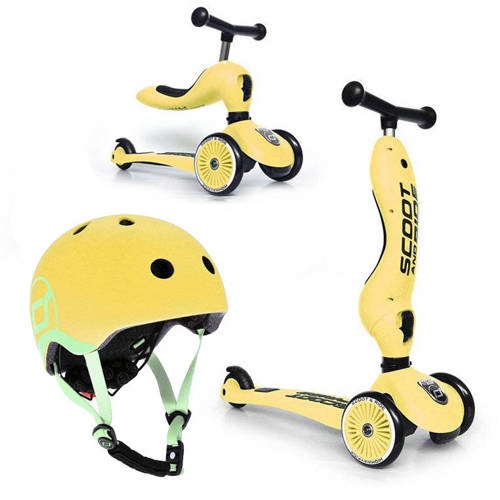 

Scoot and Ride hulajnoga jeździk +kask Xxs-s Lemon