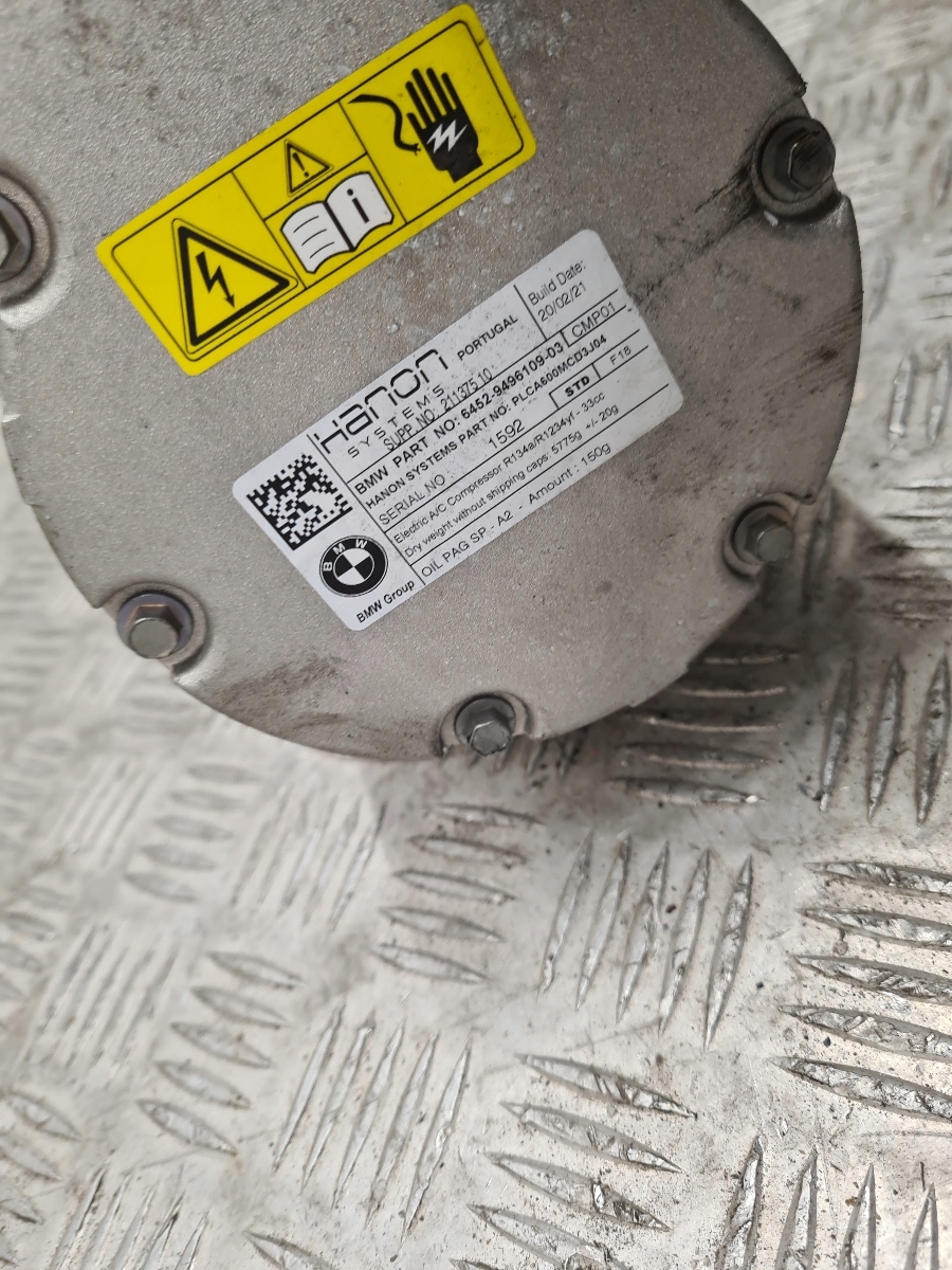 BMW X3 G01 COMPRESSOR COMPRESSOR; OF THE AIR CONDITIONING 9496109
