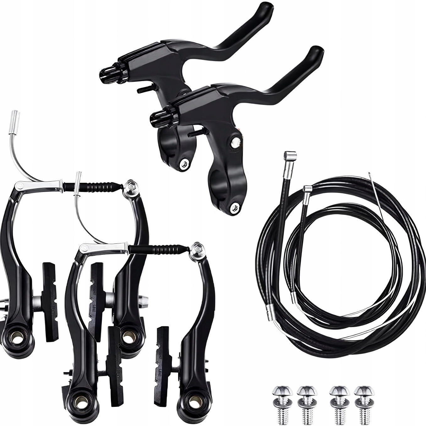 Klocki hamulcowe V-Brake do roweru 110mm Aluminiowe Zestaw Przód i Tył