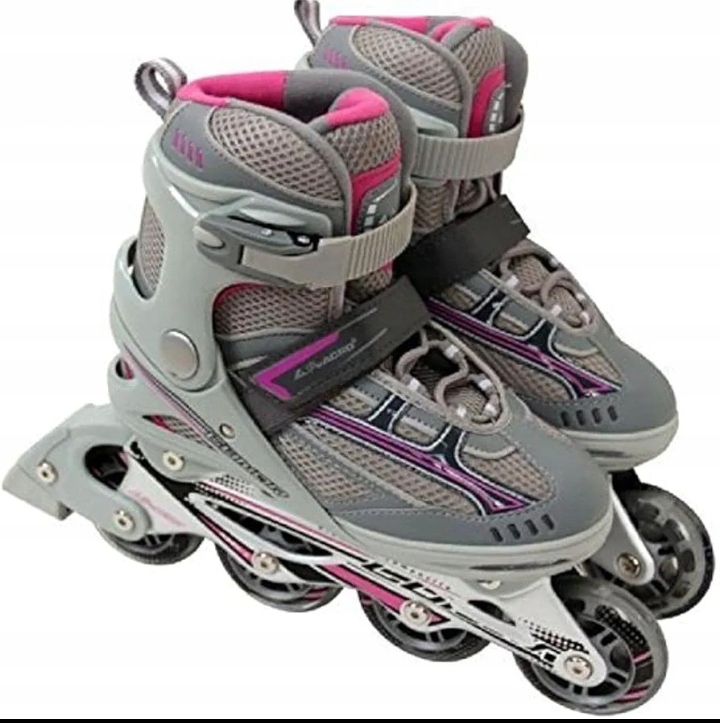 Kolečkové Brusle Pro Acro velikost 37 gray abec-5 šedé 80 mm