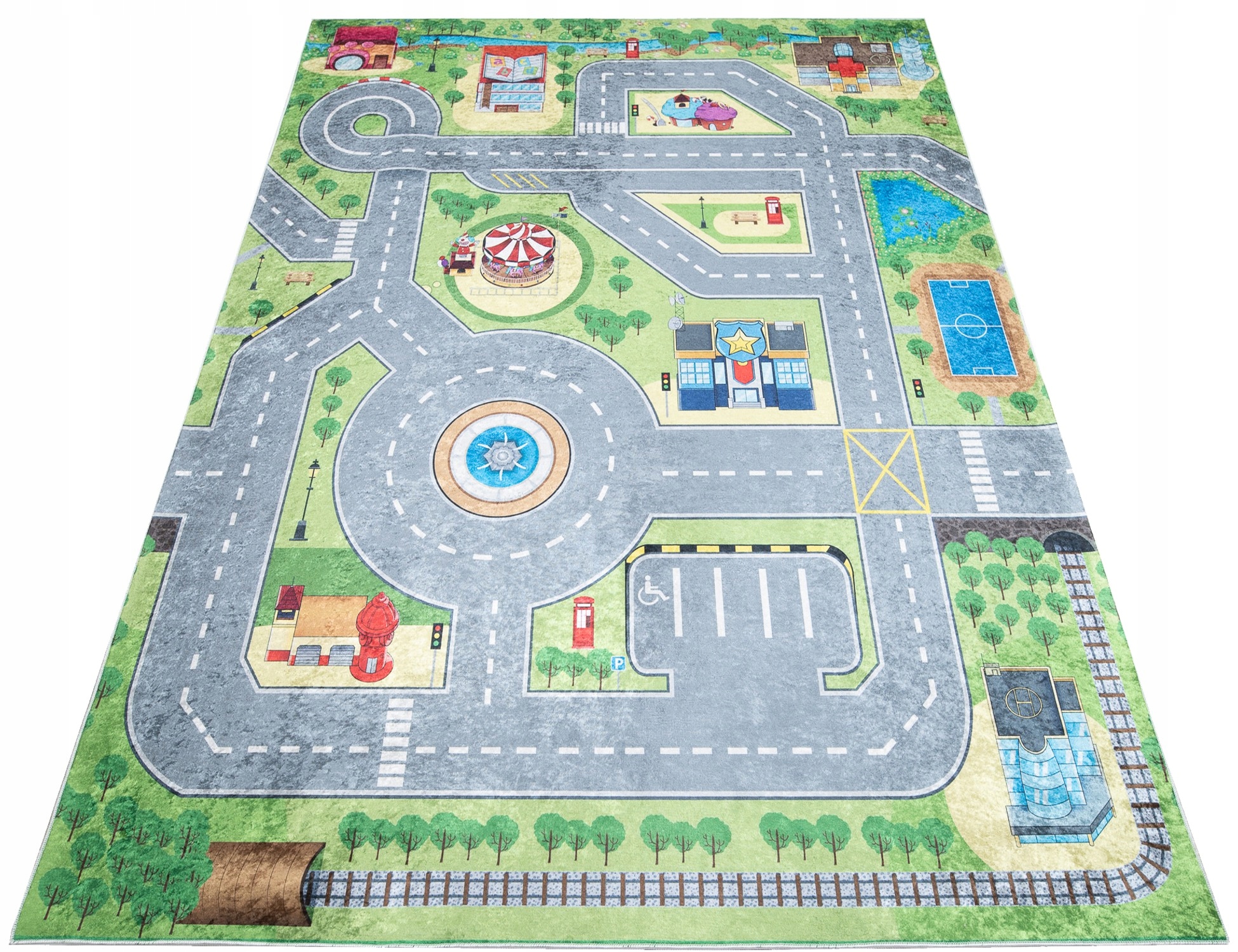 Koberec Barevný Dětský 160x230 Ulice Tory Město