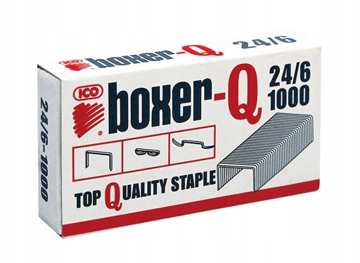 

Zszywki 24/6 Boxer-o Galwanizowane 1000 Szt