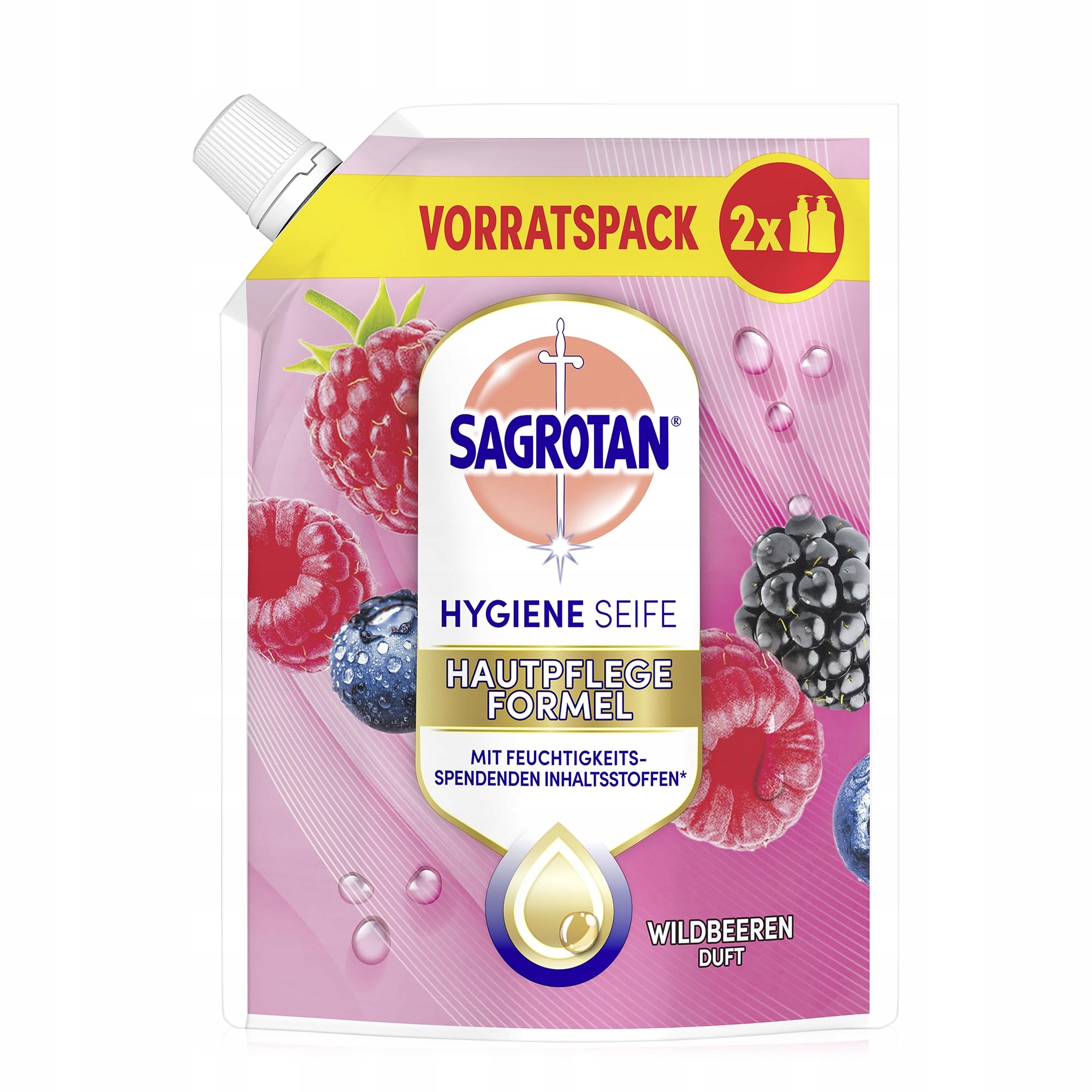 Sagrotan Tekuté mýdlo Brombeere a lesní ovoce 6x500 ml