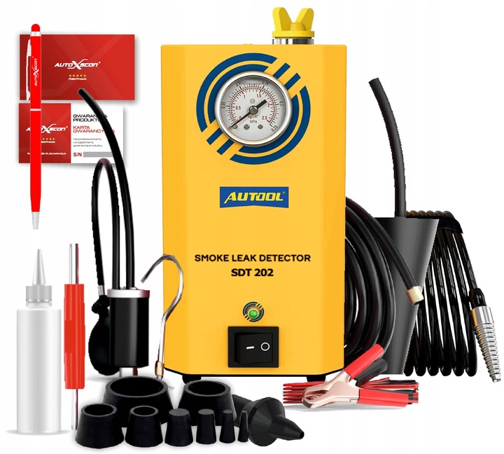 DYMNY TESTER SZCZELNOŚCI SILNIKA RUR WĘŻY Generator DYMU AUTOOL SDT202 Marka S-Tools