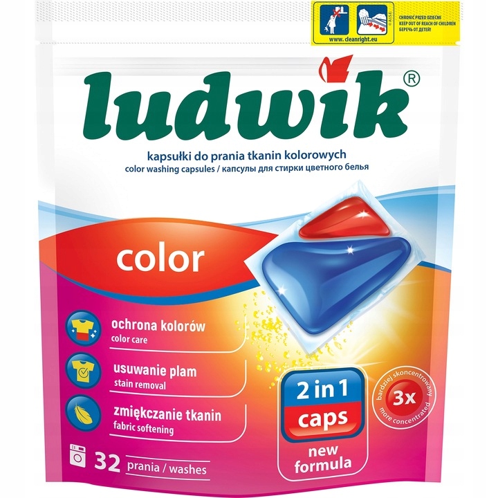 

Kapsułki do prania Ludwik do kolorowych 32 szt