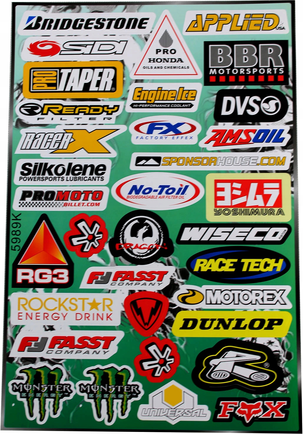 

Naklejki moto fox sidi dunlop motorex wiseco rock!