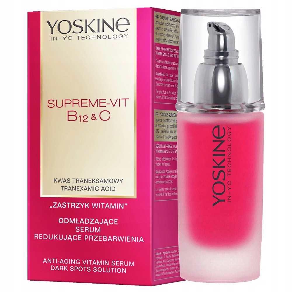 Yoskine Supreme-Vit B12 C Omlazující sérum pro redukci zabarvení 30 m