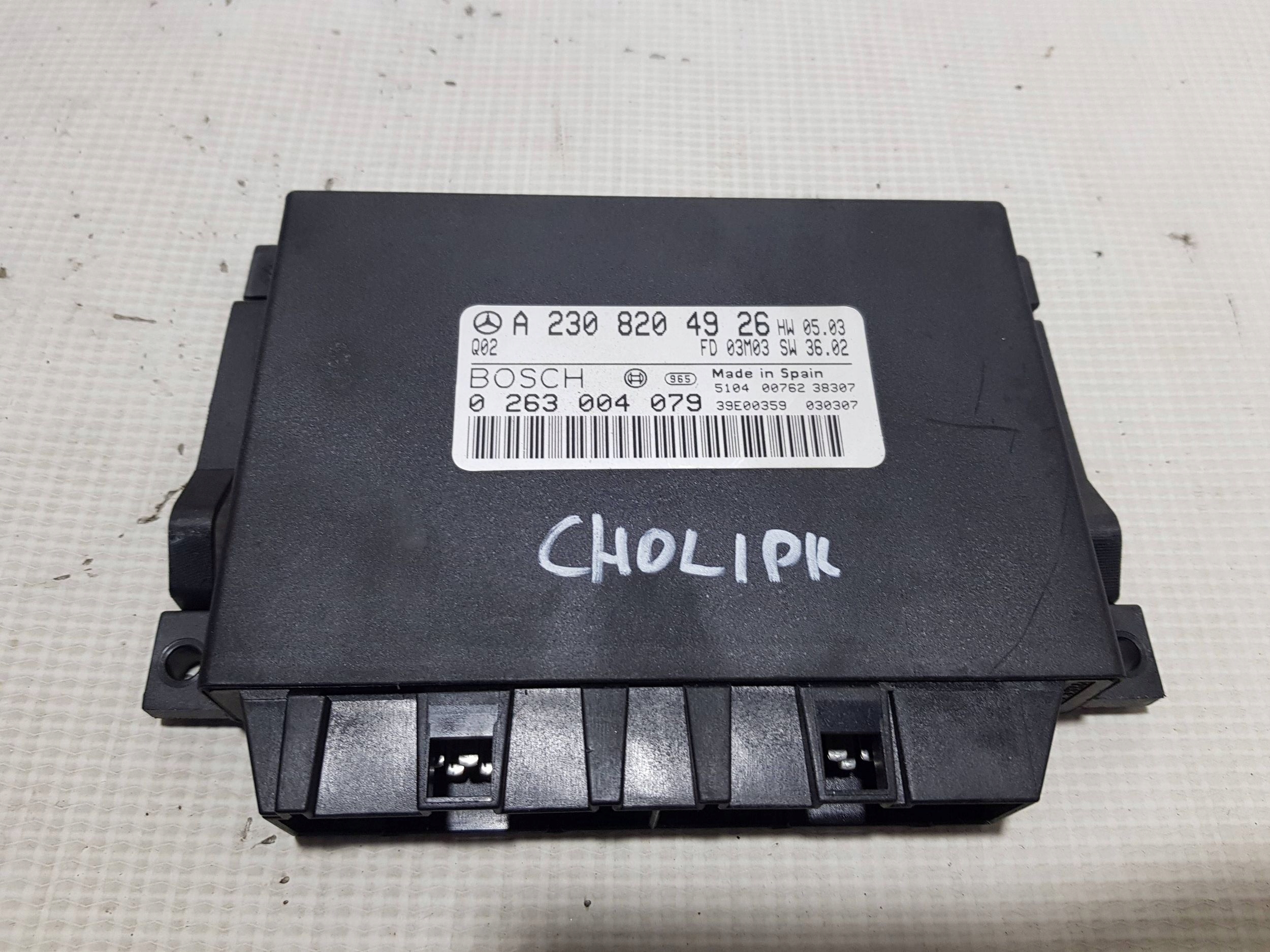 module control unit PDC MERCEDES SL R230 2308204926