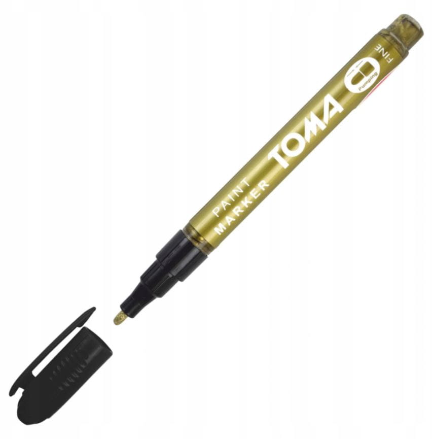 

Marker olejowy okrągły złoty 1,5mm cienki Toma 441