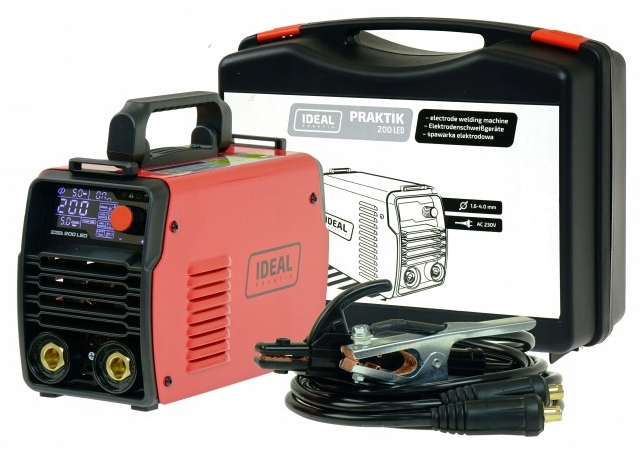 Elektrodová Svářečka Mma Ideal Praktik 200 Led Synergie Kufr Igbt Puls