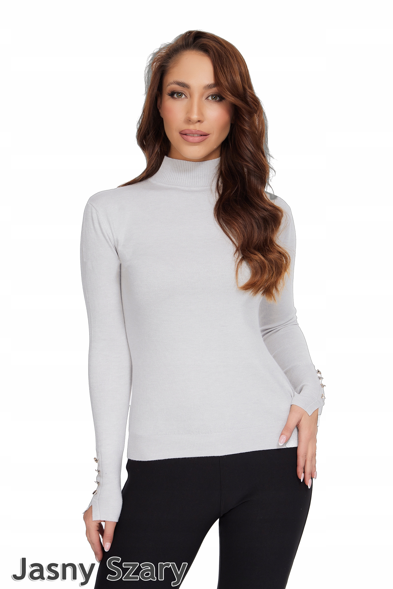 062_ M/L _KLASYCZNY SWETEREK PÓŁGOLF DAMSKI Płeć kobieta