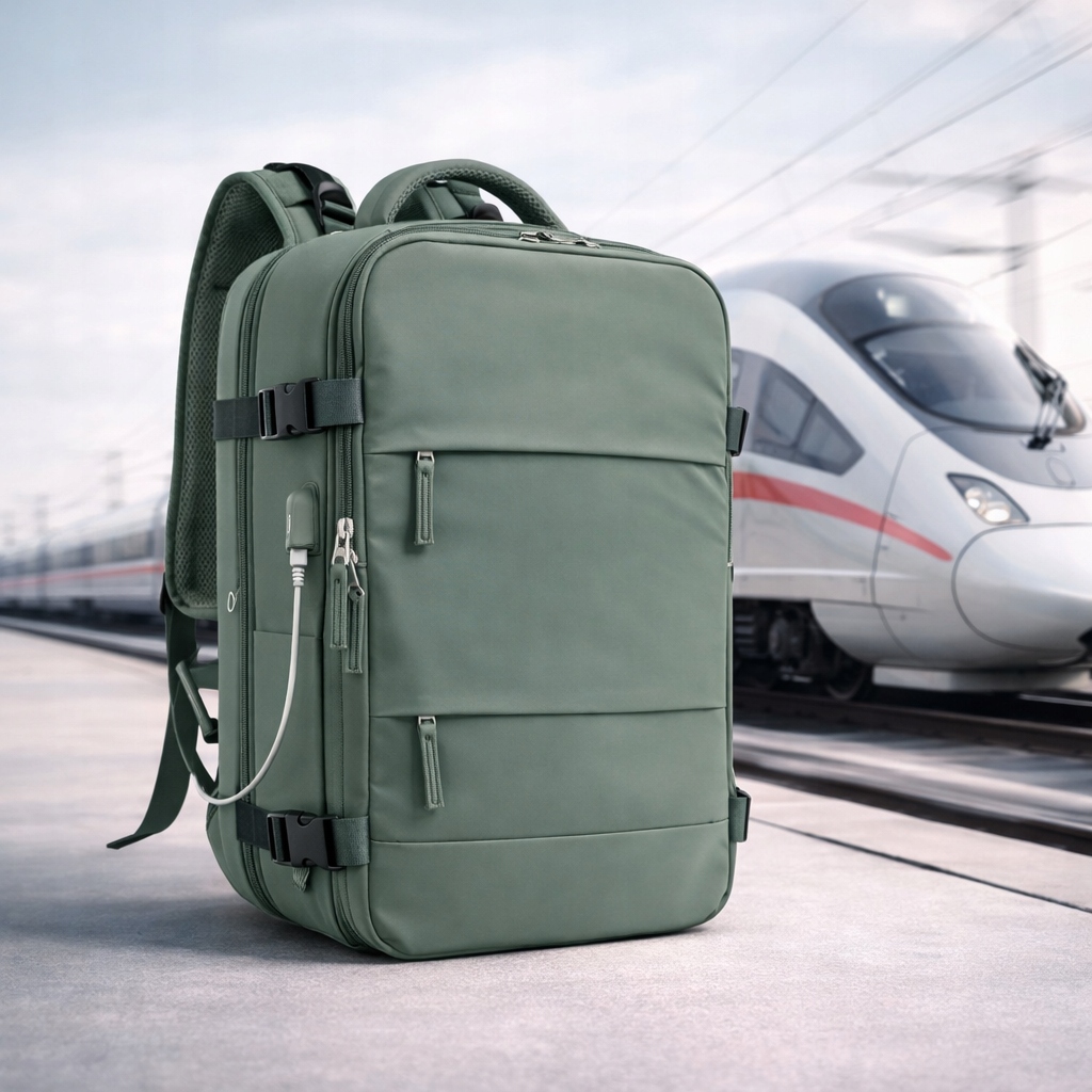 Batoh Pro Autobusový Vlak 42x30x20 Usb Přihrádka Na Boty Voděodolná