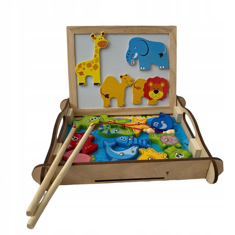 Gra magnetyczne zwierzątka rybki łowienie tablica rysowanie EAN (GTIN) 5902444078711