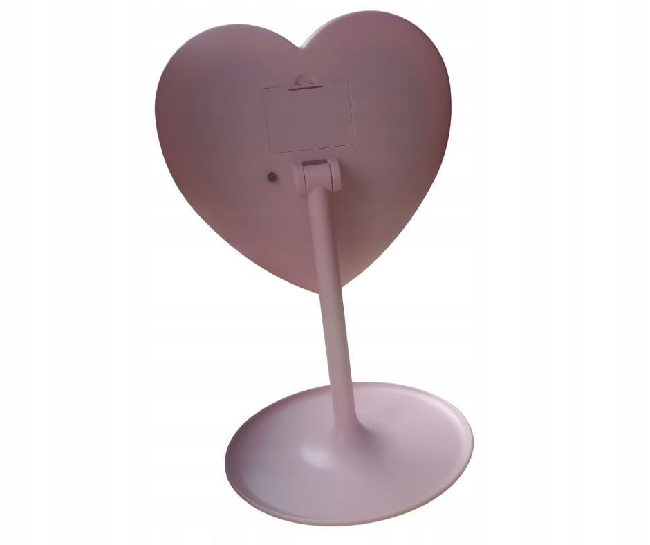 LUSTERKO LED KOSMETYCZNE PODŚWIETLANE STOJĄCE RÓŻOWE Kolor dominujący odcienie różu