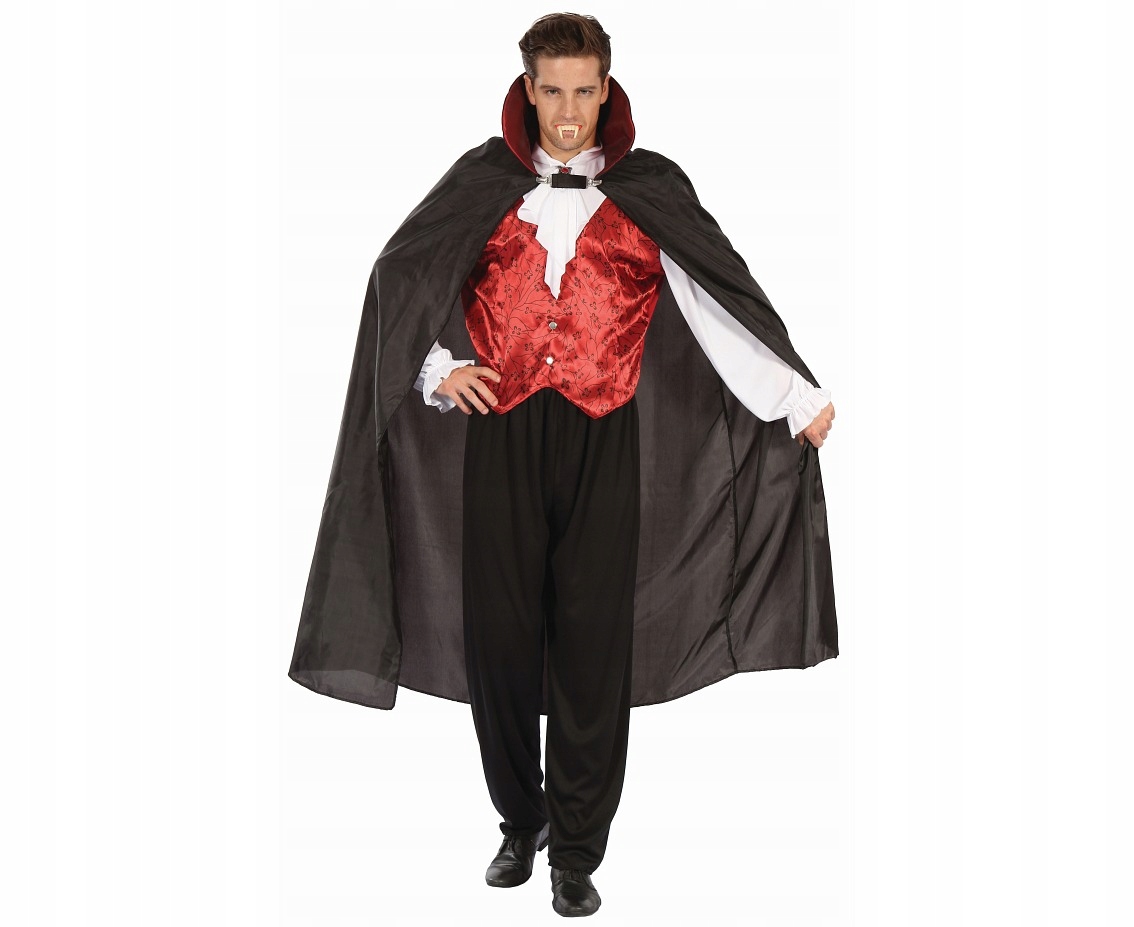 Kostým pro dospělé Gotický upír Převlek Karneval Plášť L