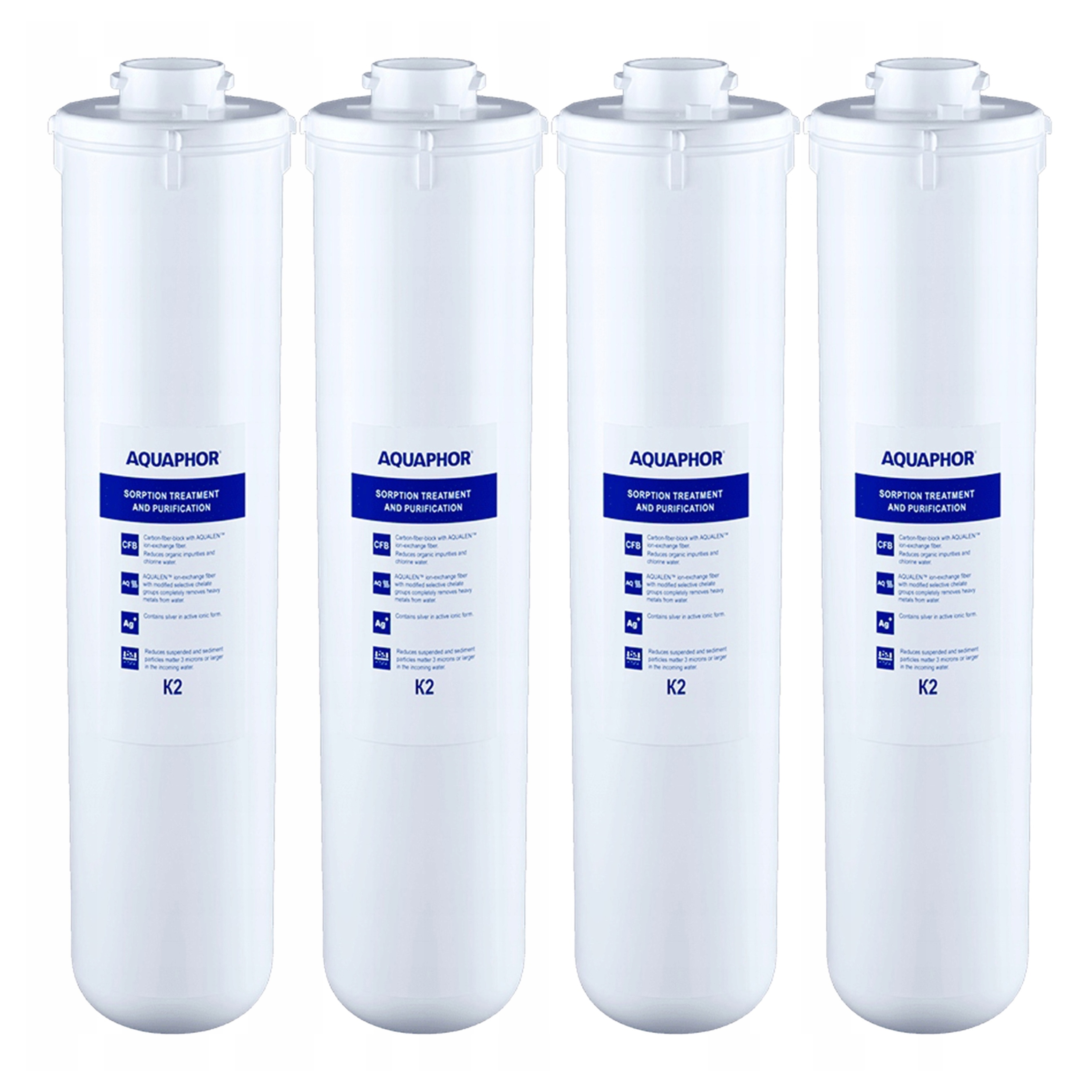 Filtračná vložka Aquaphor K2 vymeniteľná do filtra pod umývadlo 4ks