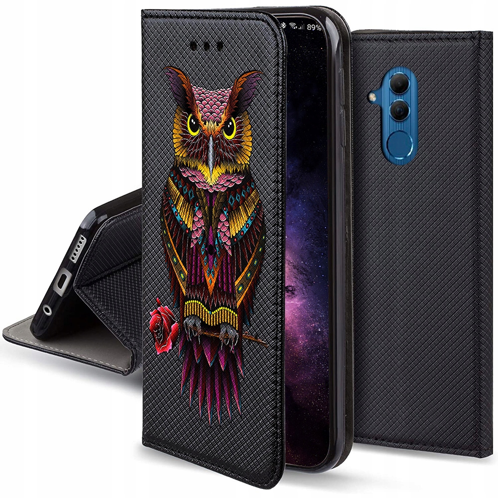 

Etui Magnet Sowa do Huawei Mate 20 Lite Szkło