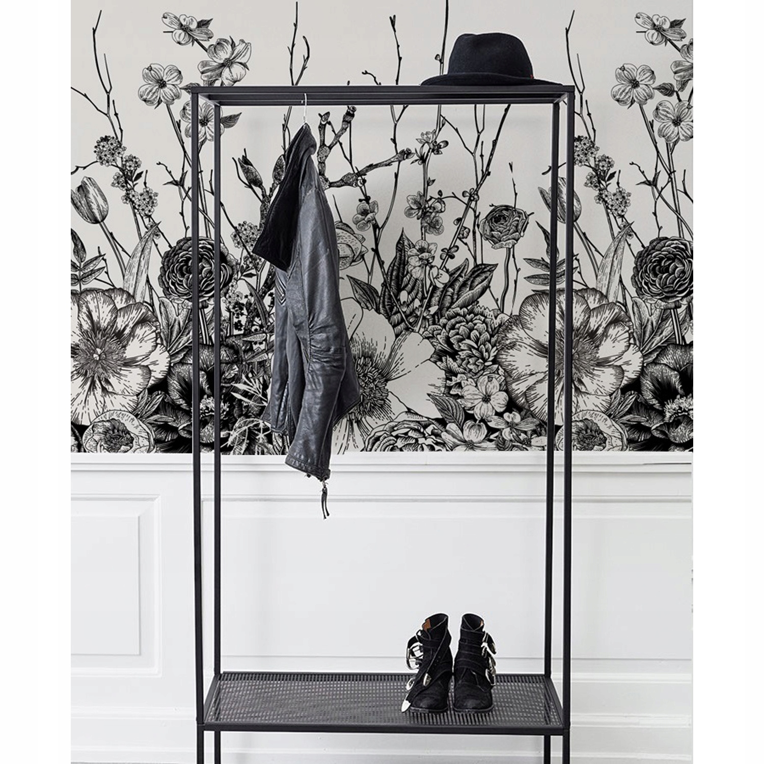 

Fototapeta na flizelinie Czarno-biała łąka 104x70