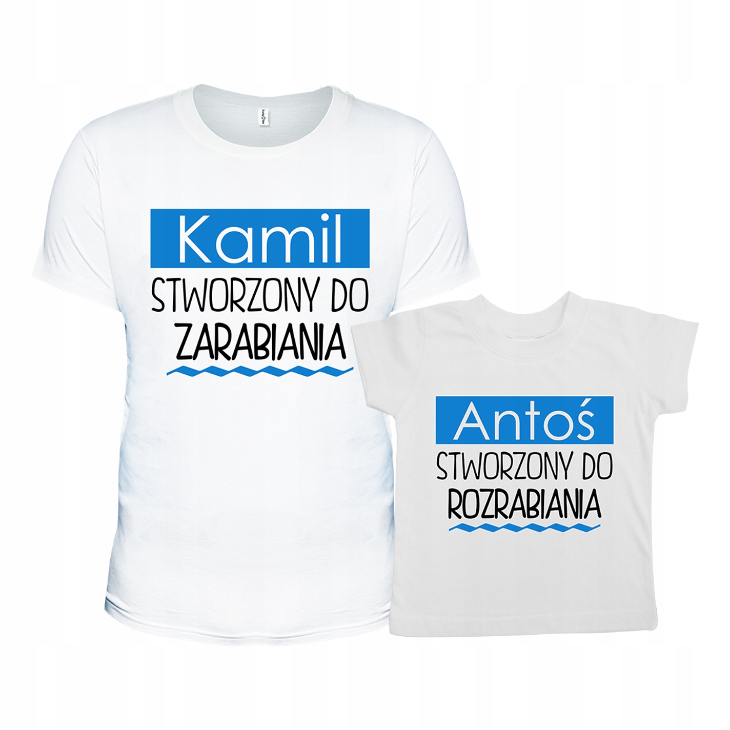 

Koszulki dla Ojca i syna Stworzony do zarabiania