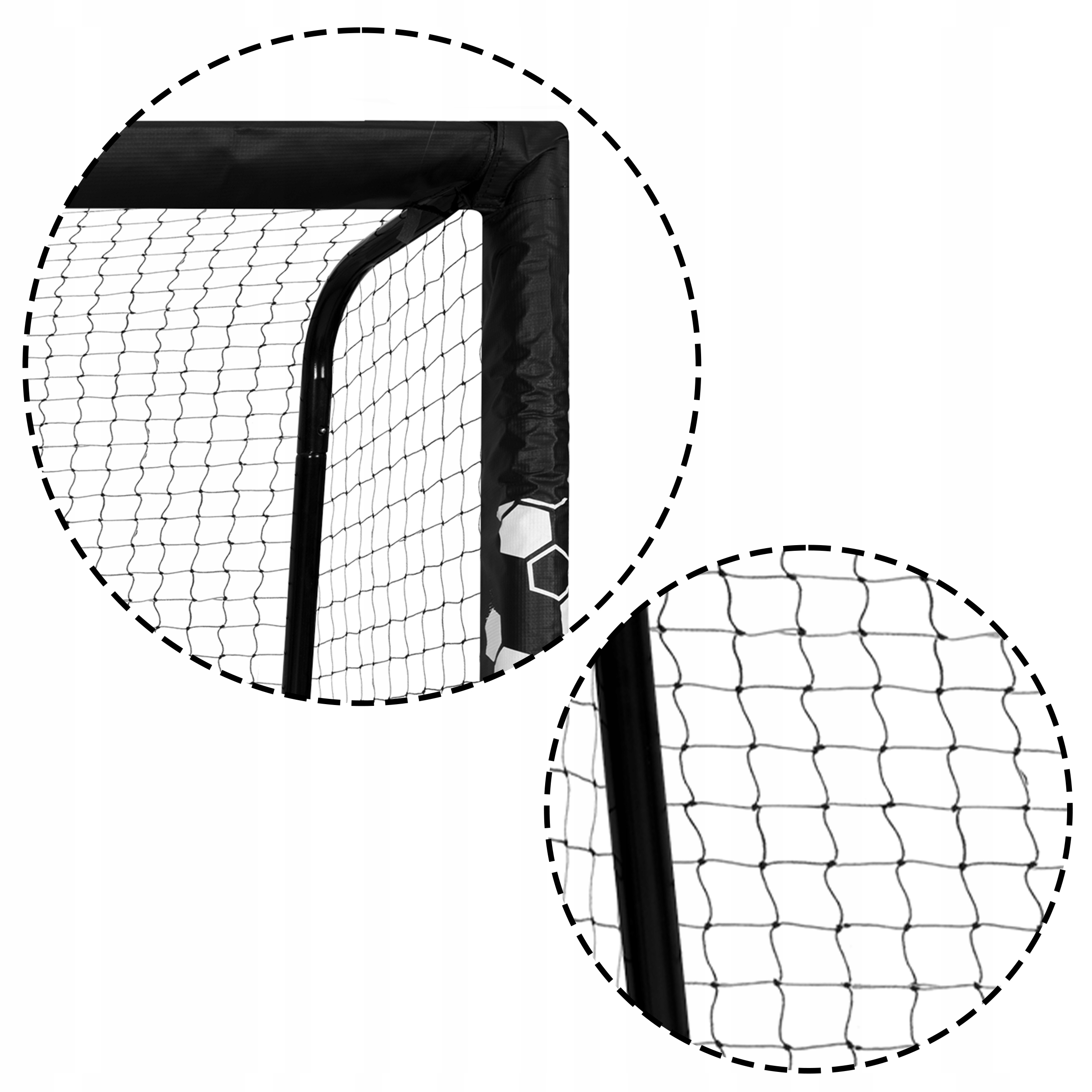 Bramka do piłki nożnej 180 x 120 x 60 cm TRENINGOWA OGRODOWA Wysokość bramki 120 cm