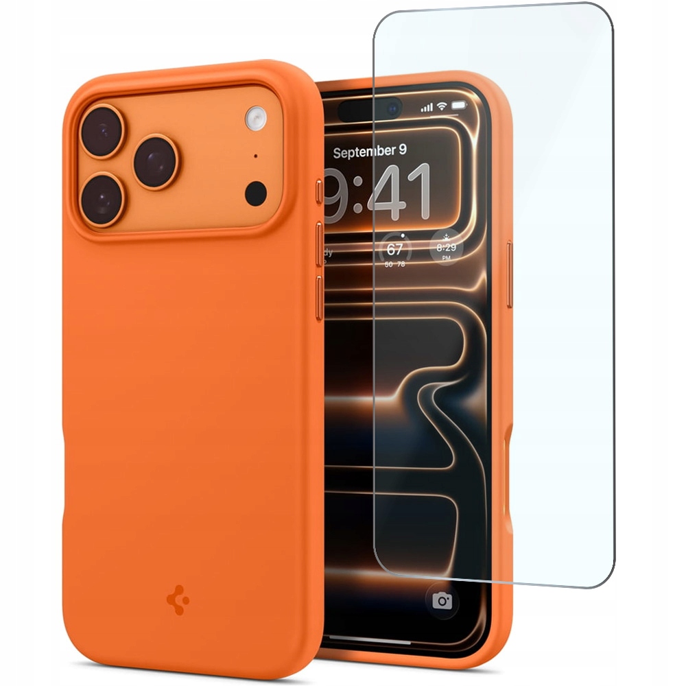 Etui Spigen Silicone Fit do MagSafe do iPhone 17 Pro stylowe matowe szkło