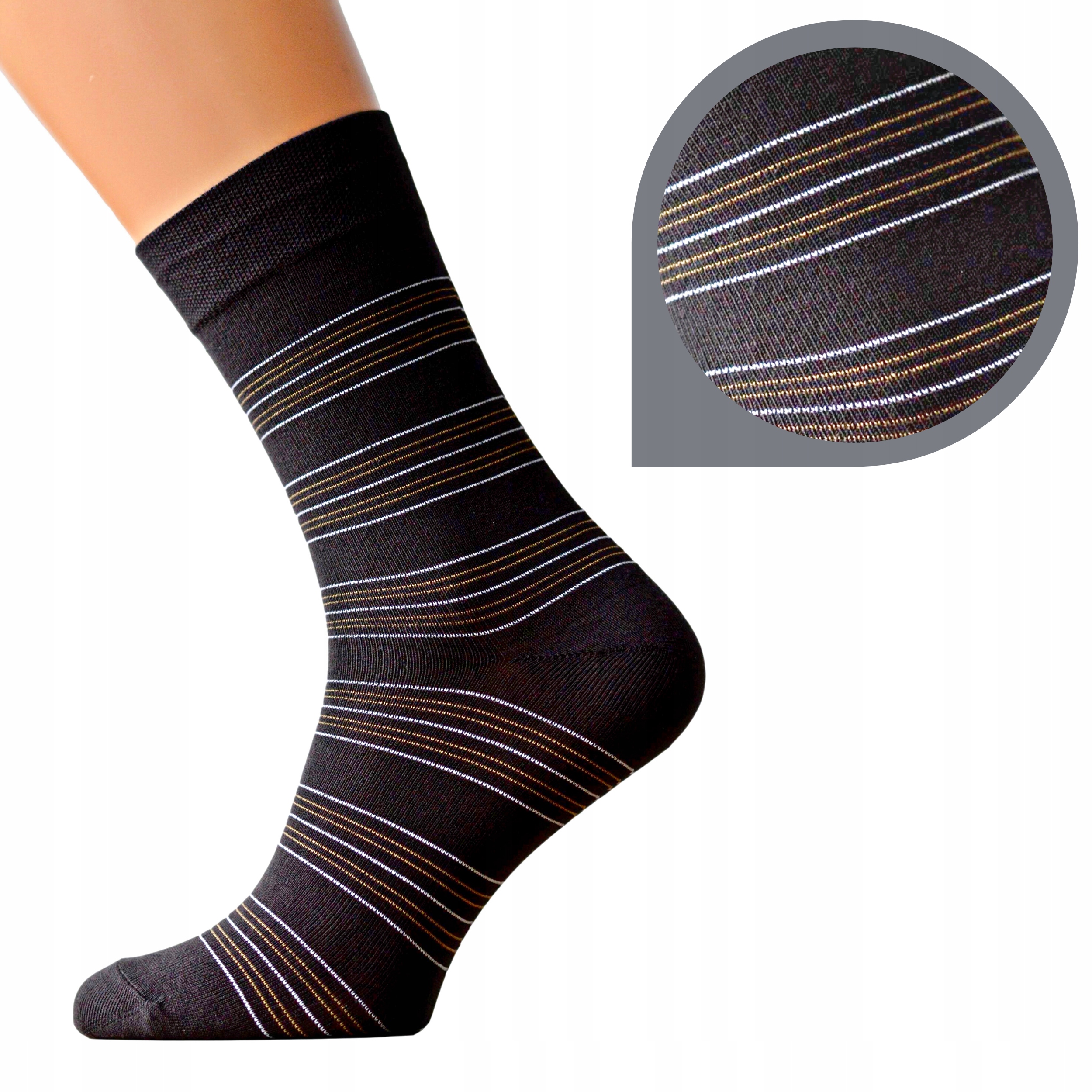 

Skarpety Męskie Bawełniane Ze Wzorem Brązowe 44-46