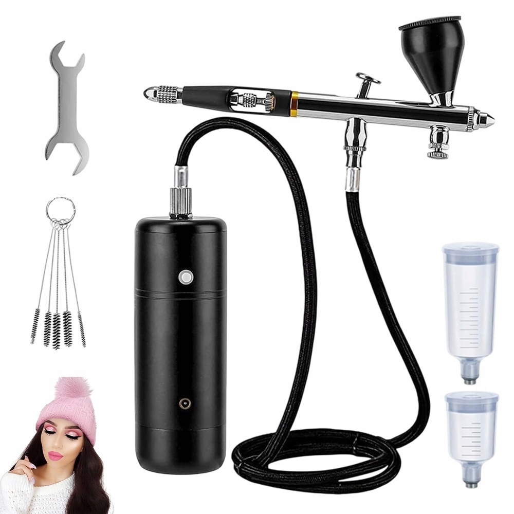 Aerograf s tryskou 03 mm a akumulátorem 750 mAh pro profesionální použití