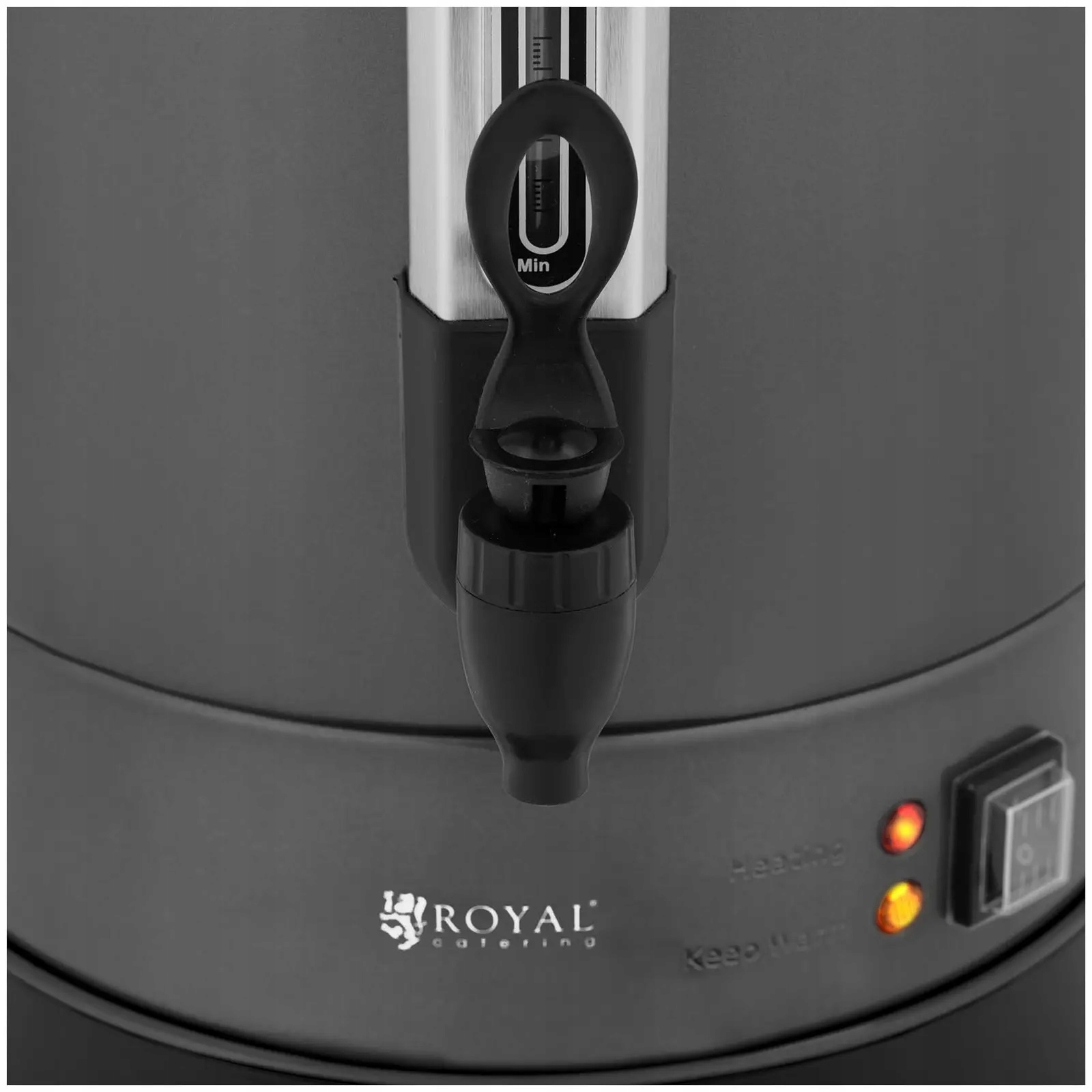 Zaparzacz do kawy 14 l czarny stalowy Royal Catering RC-WBDWTC14G 10012460
