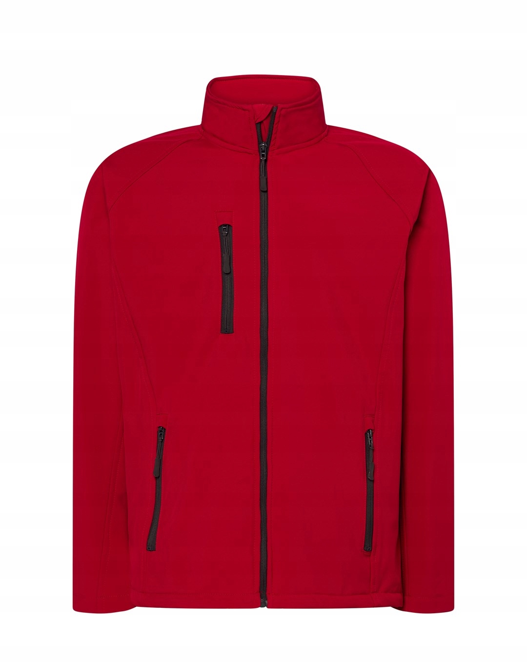 Pánská rozepínací softshellová bunda červená vel. 4XL