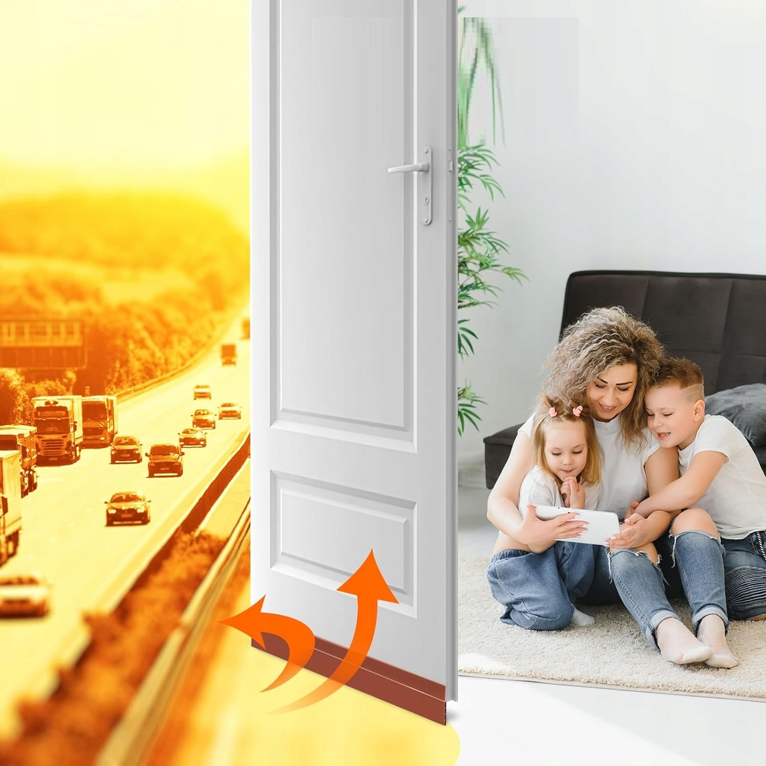 2X TAŚMA SILIKONOWA USZCZELNIAJĄCA USZCZELKA DO DRZWI ZIMNO CIEPŁO PRZECIĄG Długość 100 cm