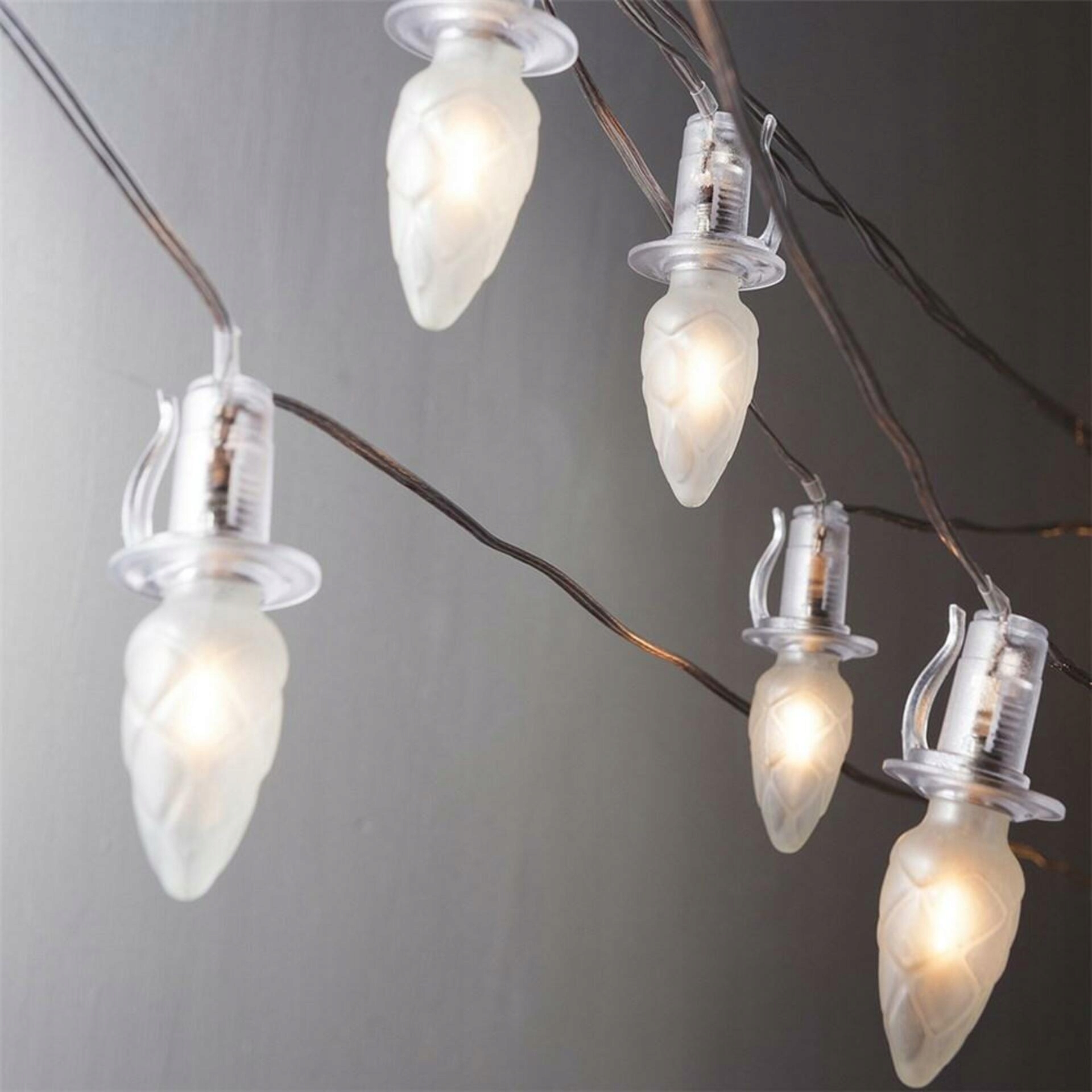 Exihand Predĺženie pre vonkajšiu súpravu Led Filament Šiška biela, číra kab