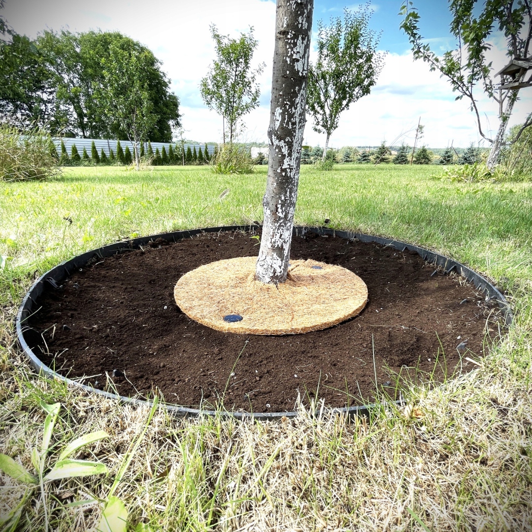 MATA KOKOSOWA PRZECIW CHWASTOM OKRĄGŁA WOKÓŁ ROŚLIN GRUB. 5MM, ŚR. 60CM Marka inna