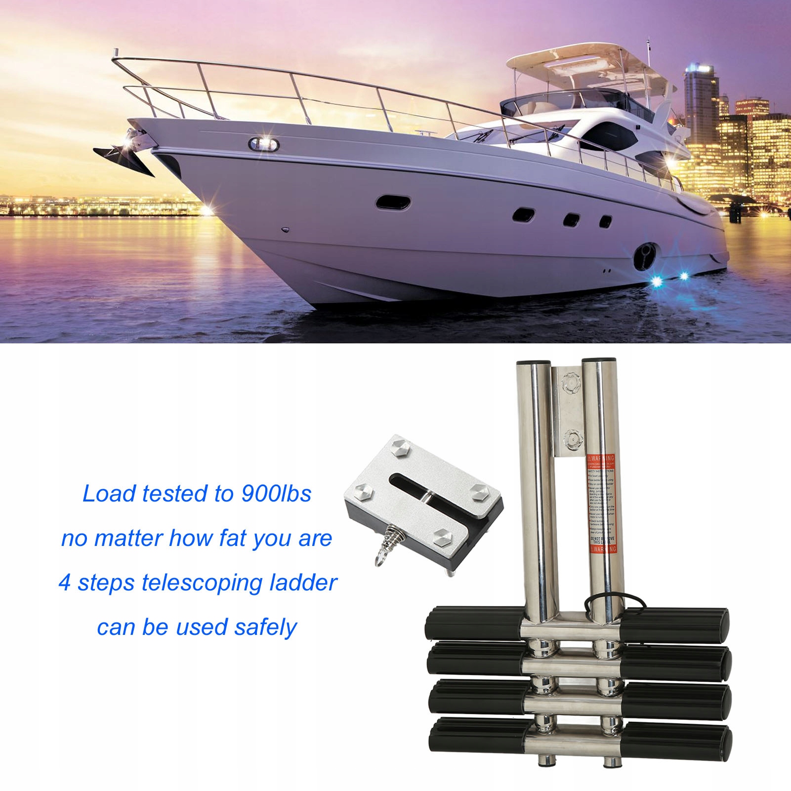 DRABINKA RUFOWA DO ŁODZI I JACHTÓW TELESKOPOWA Marka bez marki