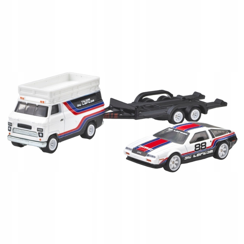 HOT WHEELS Premium Team Transport DMC DELOREAN HW RALLY HAULER #78 Seria 0194735263646
