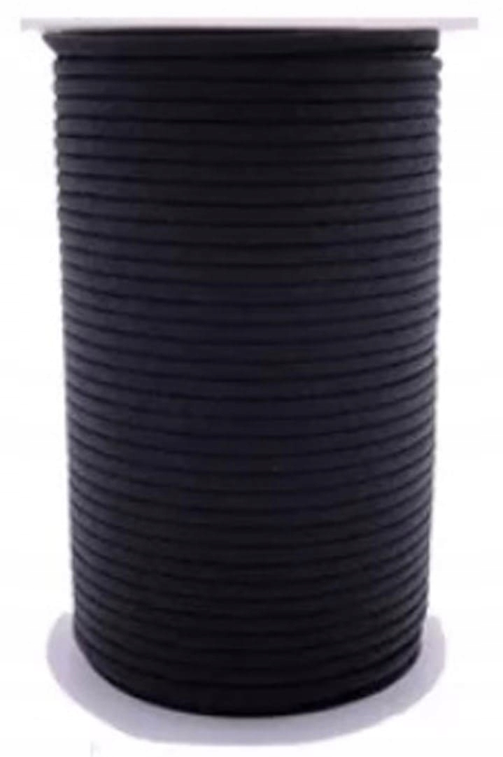 Camo Linka Sznurek 4 mm / 100 m Paracord Black