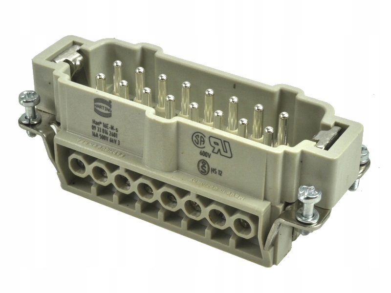 Złącze męskie 16+PE 09330162601 - Han 16E-STI-S HARTING