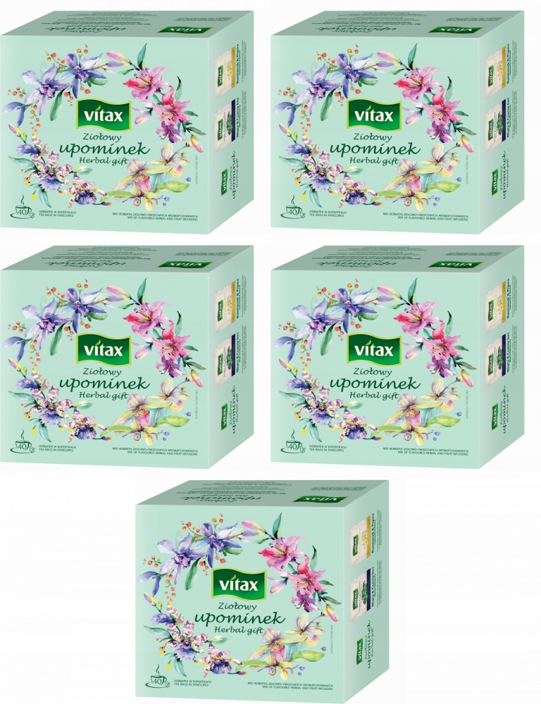 Vitax Ziołowy Upominek 4 Smaki 80g x5