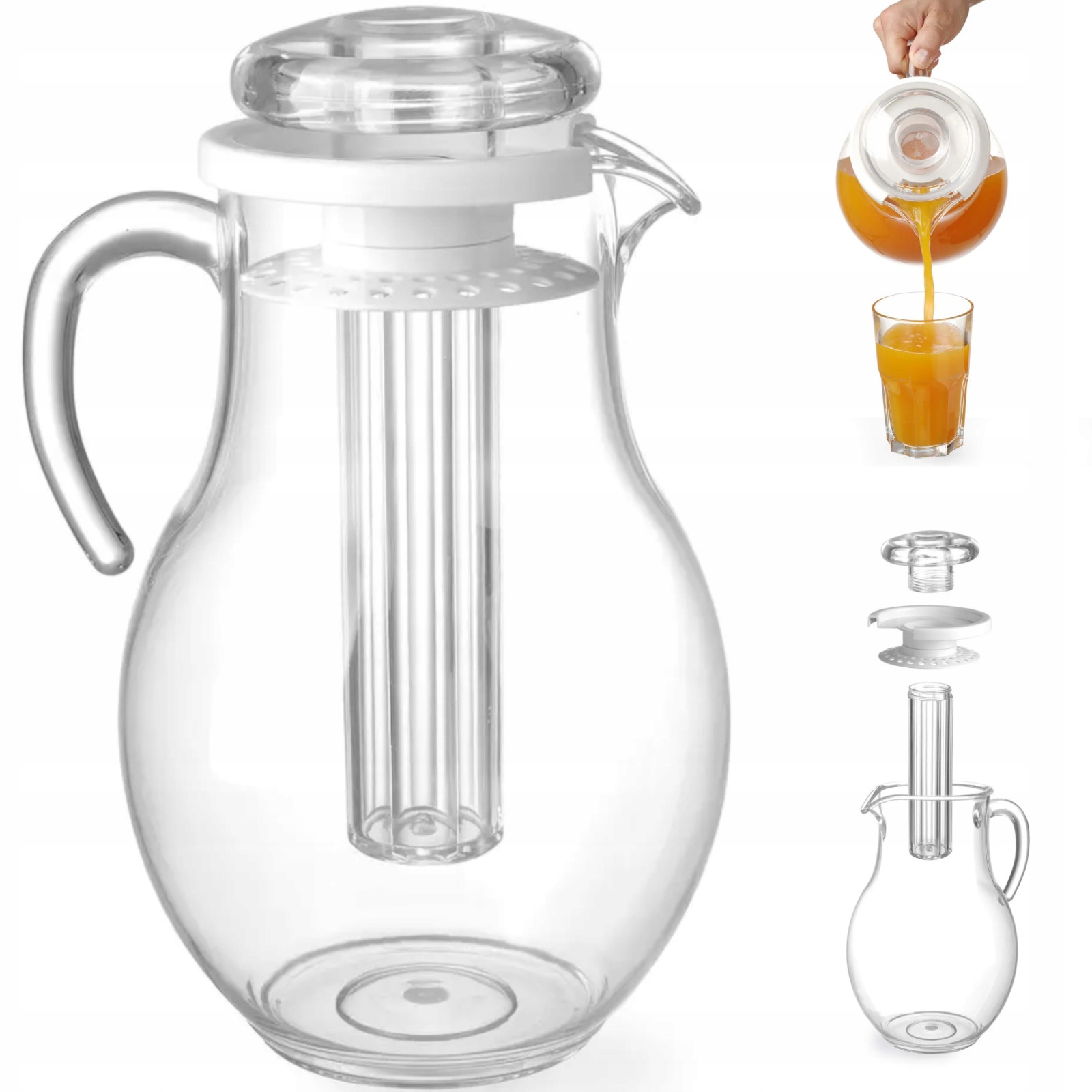 Džbán Na Nápoje S Chladicí Vložkou Na Led 3 L Gastronomický Hendi