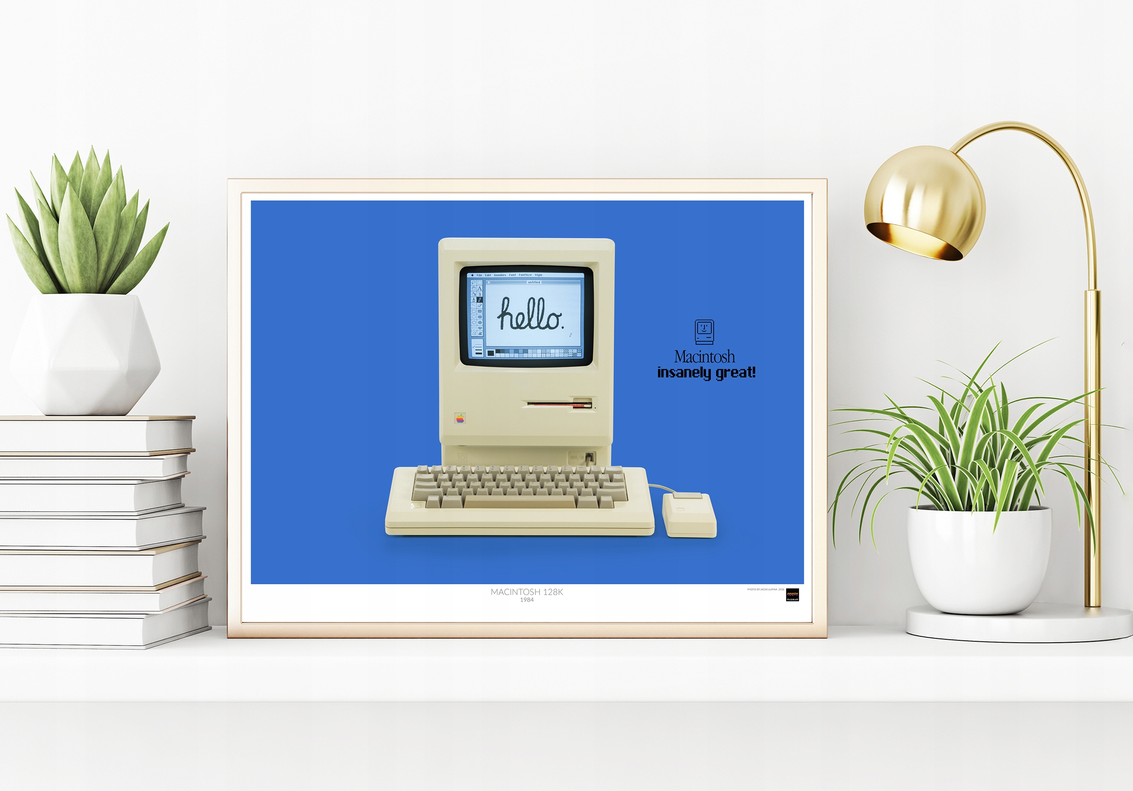 Apple Macintosh 128K plakat 30x40cm