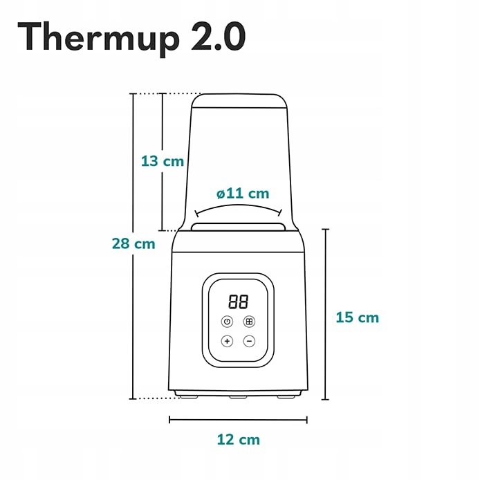 LIONELO Thermup 20 Podgrzewacz Butelek 5w1 Dla Niemowląt — miniatura 8