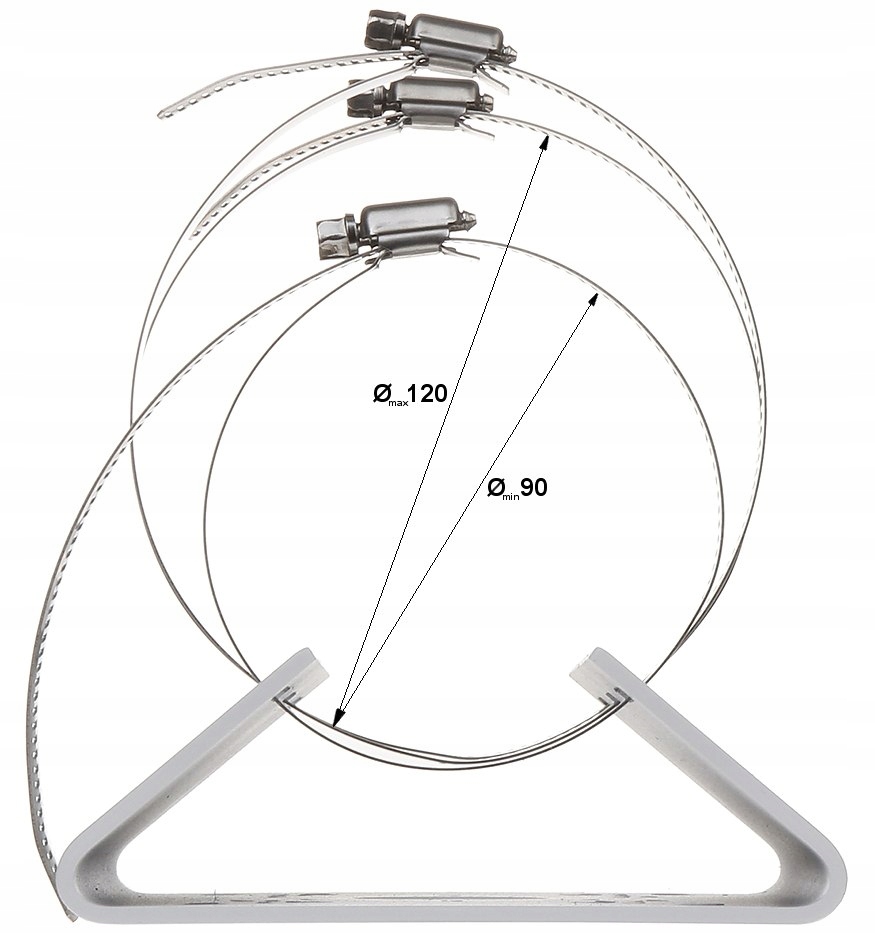 UCHWYT KAMERY NA SŁUP MOCOWANIE KAMERY DO SŁUPA Marka Delta