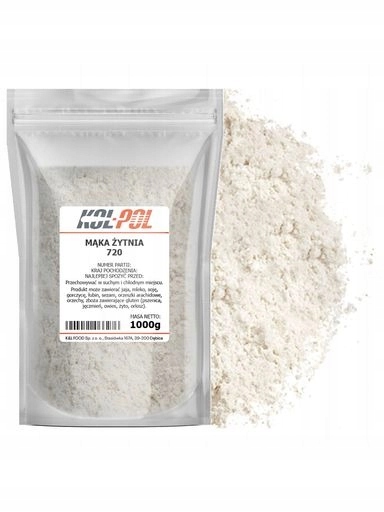 Levně 7X Chlebová Žitná Mouka Typ 720 1kg Pro pečení chleba přírodní kvalita