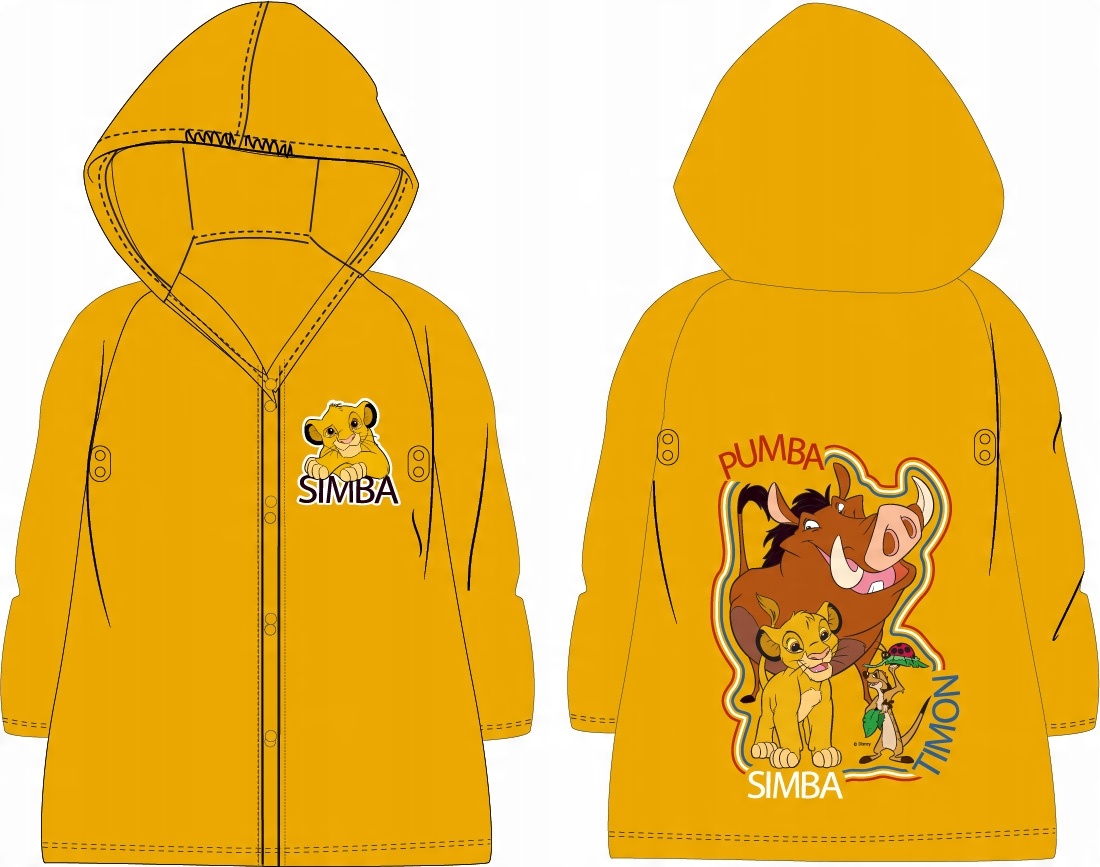 

Płaszcz Przeciwdeszczowy Król Lew Simba 122/128