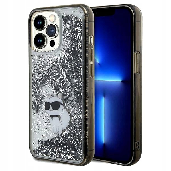Etui Karl Lagerfeld Liquid Glitter Choupette na iPhone 13 Pro 13 Karl