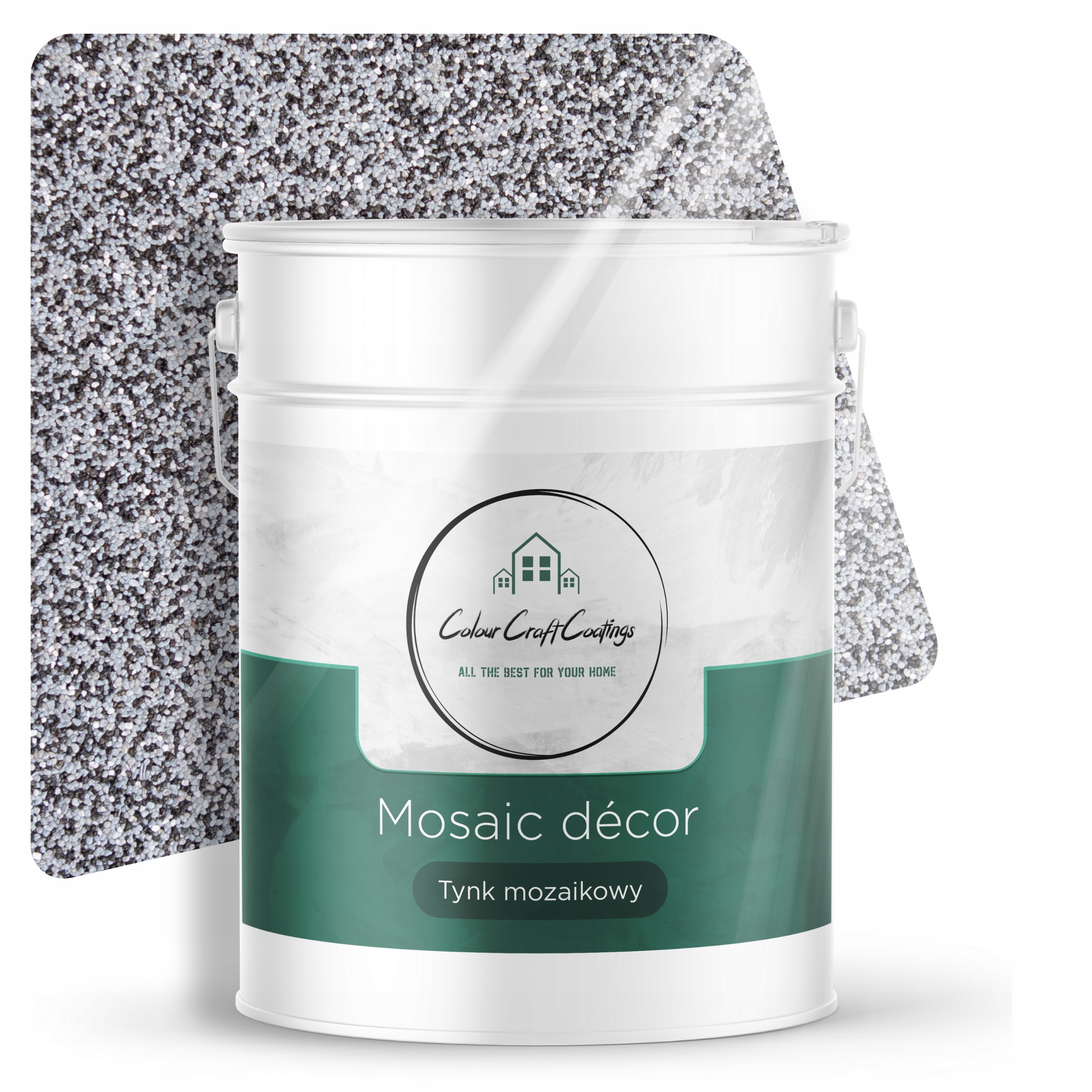 Mozaiková Omítka Mozaika Pryskyřičná Dekorativní Šedá M33 12,5kg