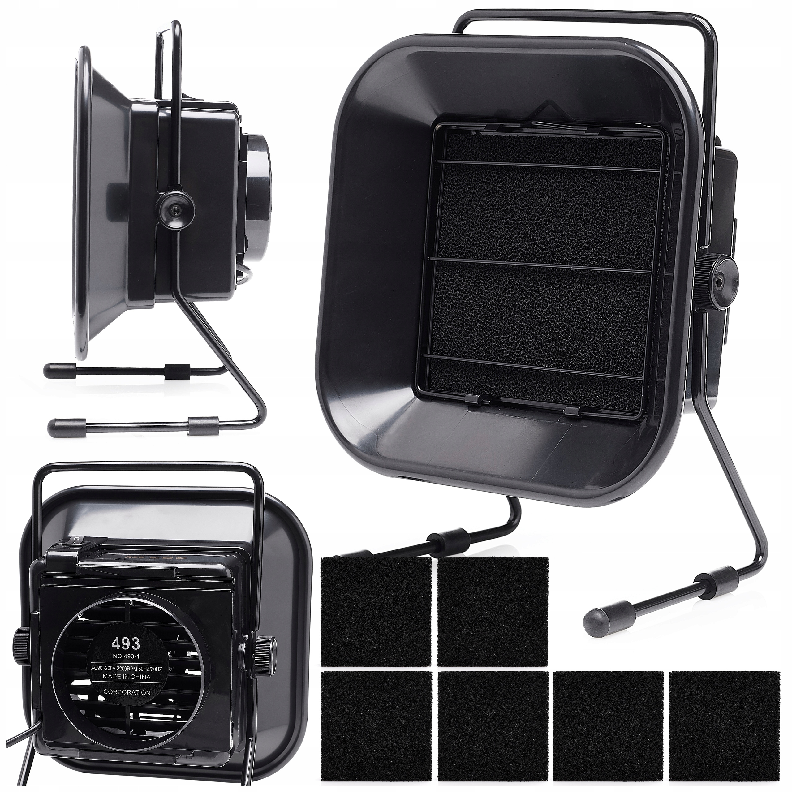 Pochłaniacz Dymu Oparów Toksyn Pyłu Serwisowy 493 30W 6x Filtr Węglowy