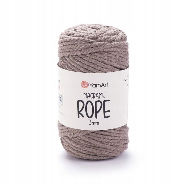 YarnArt Macramé lano 3mm 768 zelená šňůra makramé sada 4 x 250 g 63m