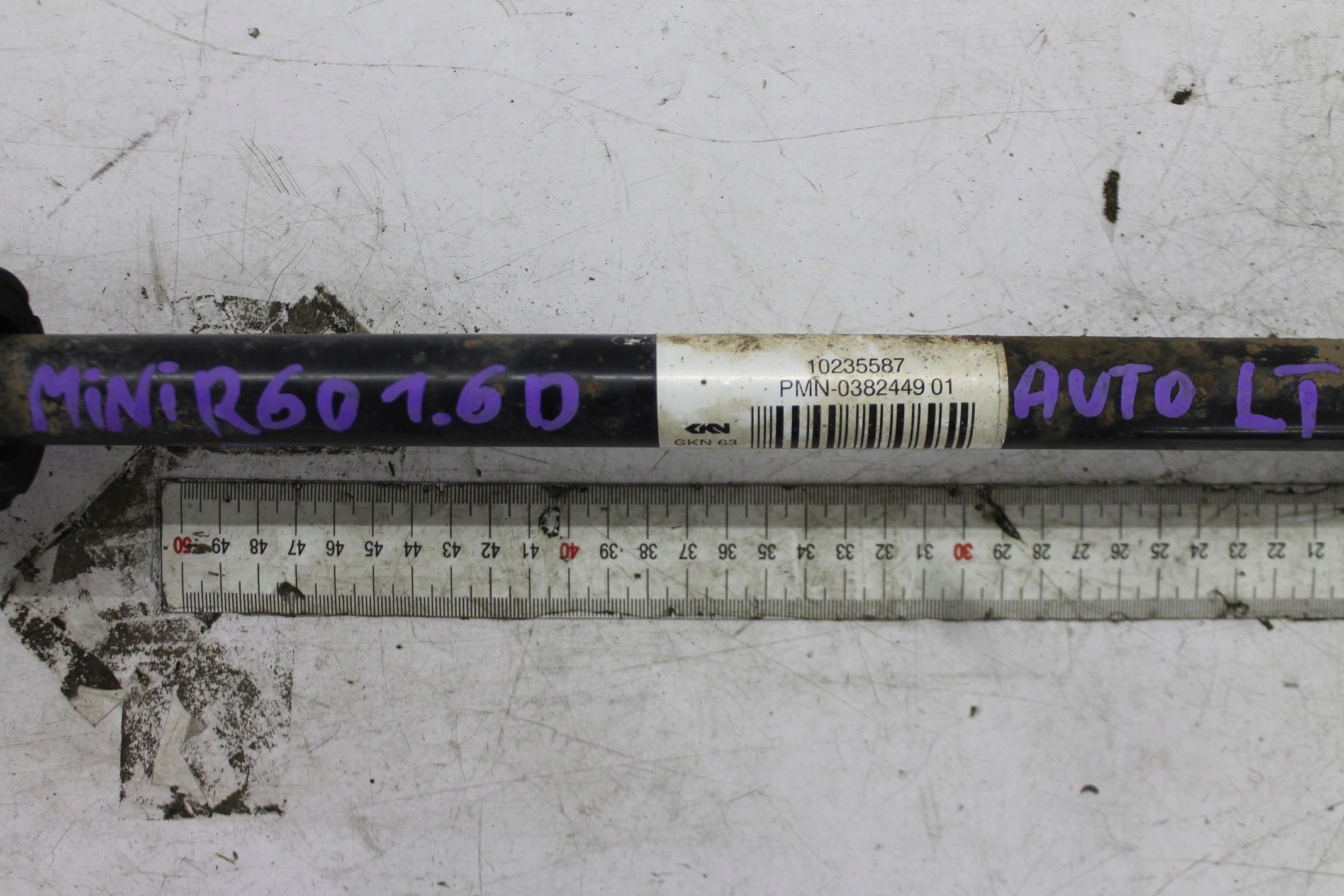 semi-axis left rear part 0382449 MINI R60 1.6D 10-16