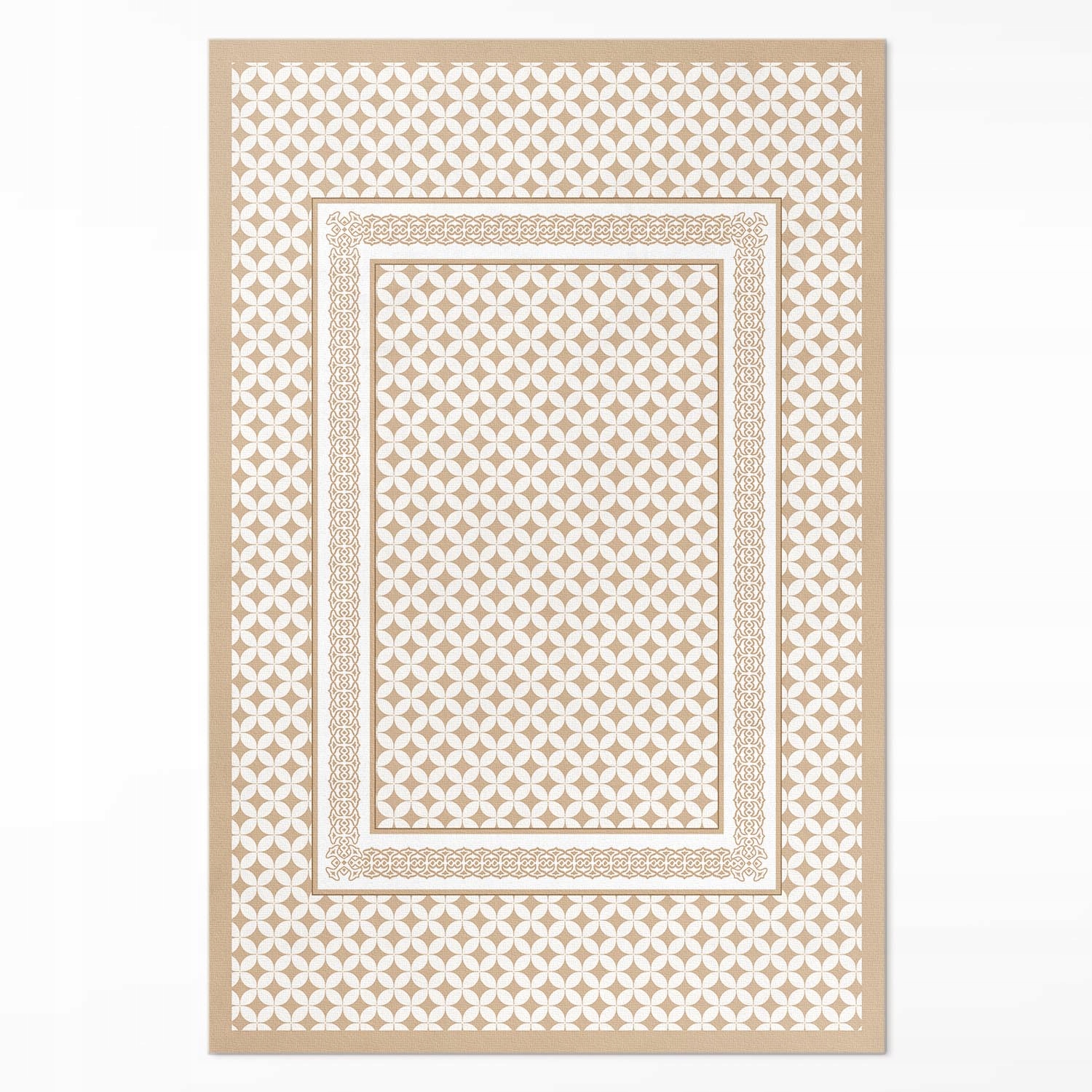 Pvc koberec do kuchyne Rozmer: 140 x 210 cm Geometrický vrkoč mozaika glamour